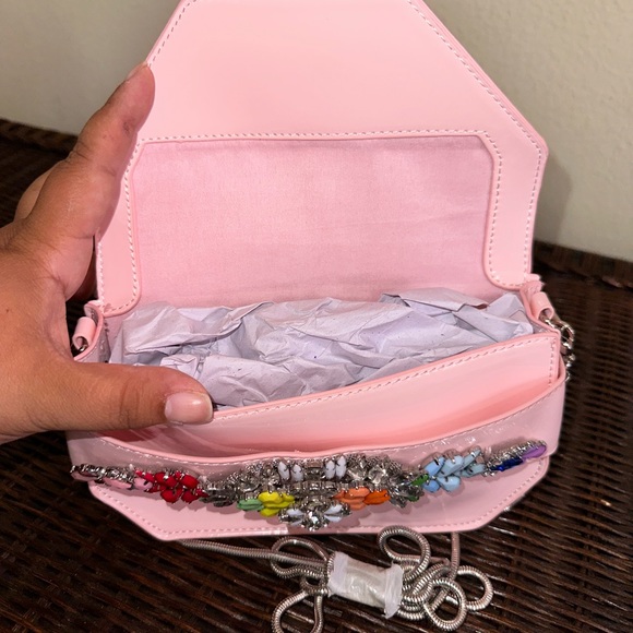 STEVE MADDEN BPAULINE Pink Clutch PURSE BLUSH HANDBAG Authentic - NEW - Picture 5 of 6